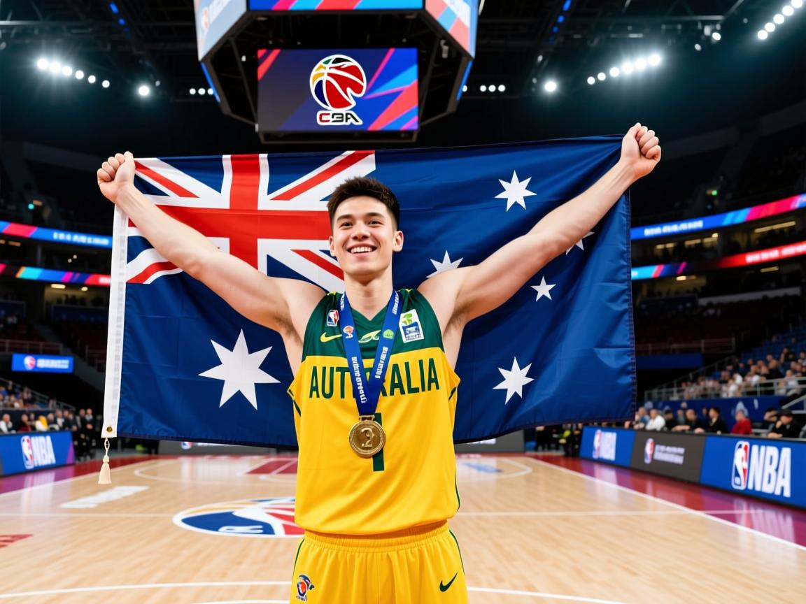 澳大利亚选手获得第一名,赛场上飘扬国旗 第3张